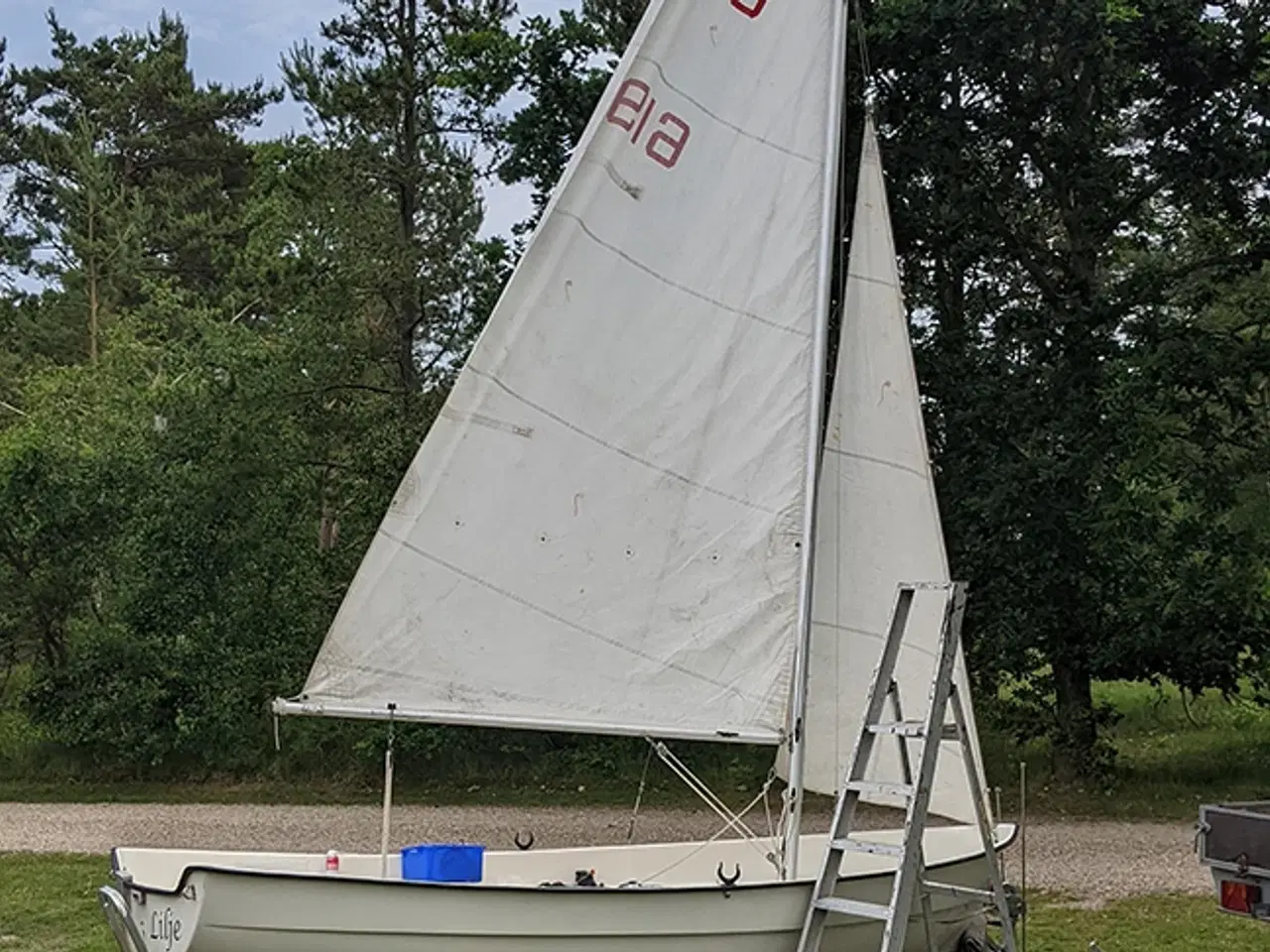 Billede 1 - Triss Giggen, sejljolle, sejlklar med ophalervogn 