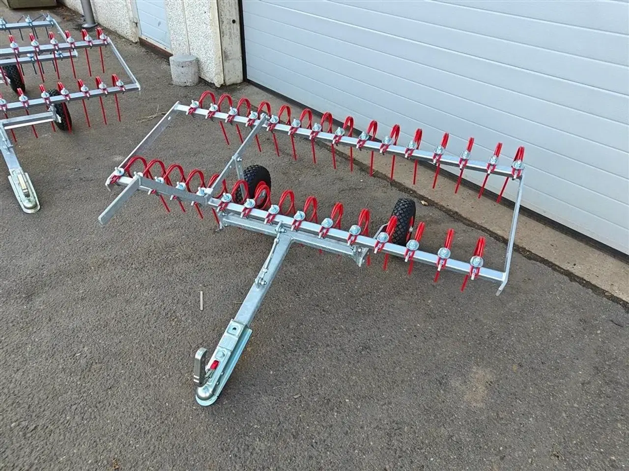 Billede 3 - Anker Bjerre Riven Gårdspladsharve 150cm Inkl. Kugletræk