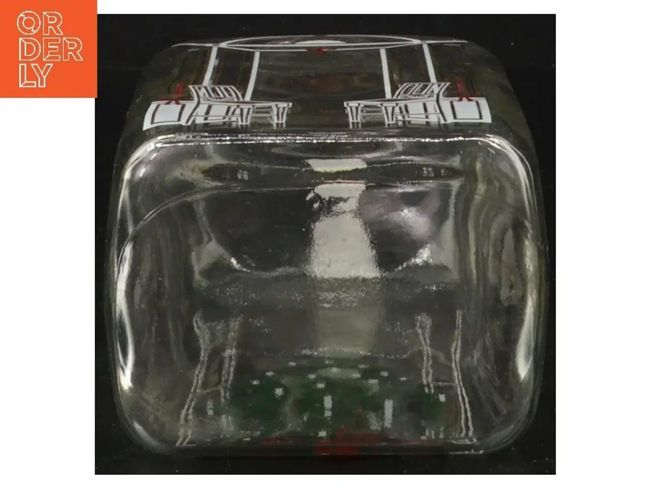 Billede 2 - Klukflaske med juletræsmotiv fra Holmegaard (str. 20 cm)