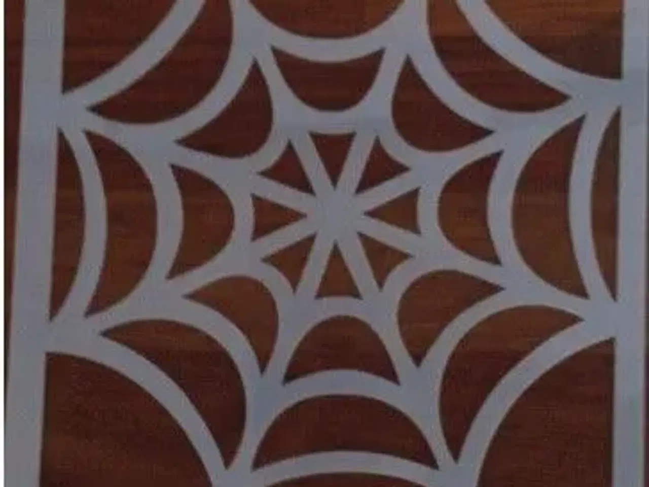 Billede 1 - Halloween stencil spindelvæv..