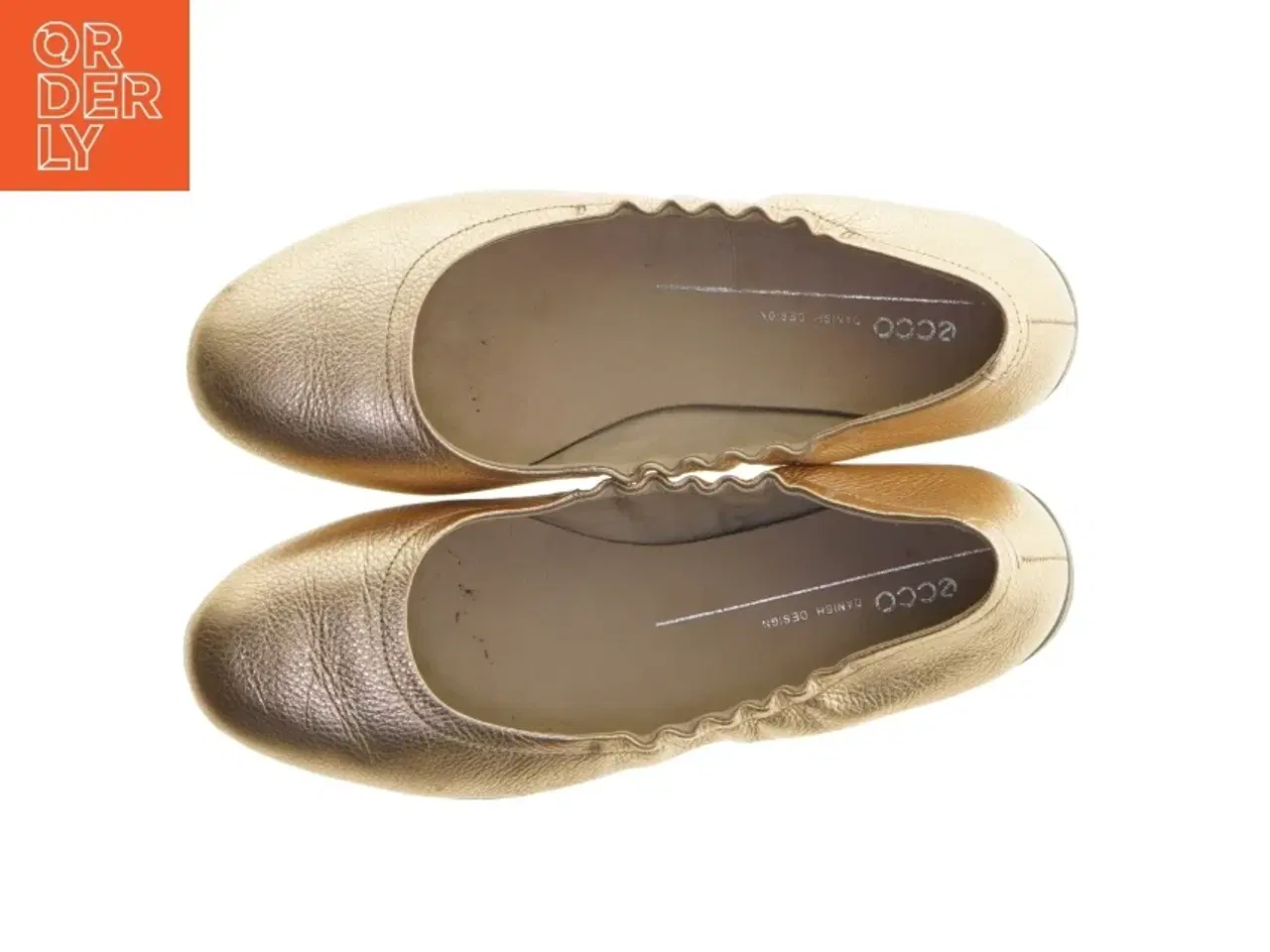 Billede 5 - Guld ballerina sko fra Ecco (str. 39 )