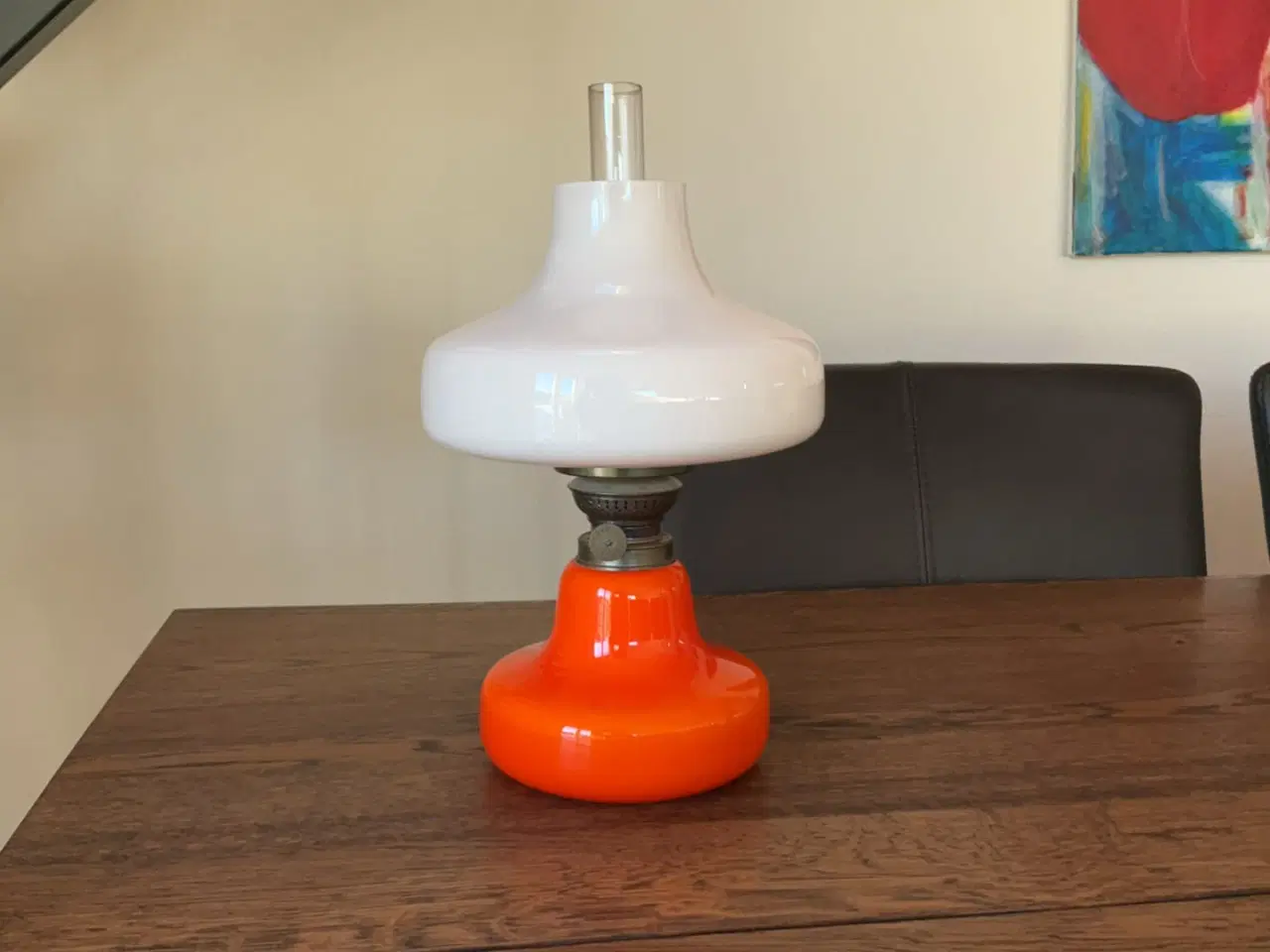 Billede 1 - Holmegaard Petroleumslampe