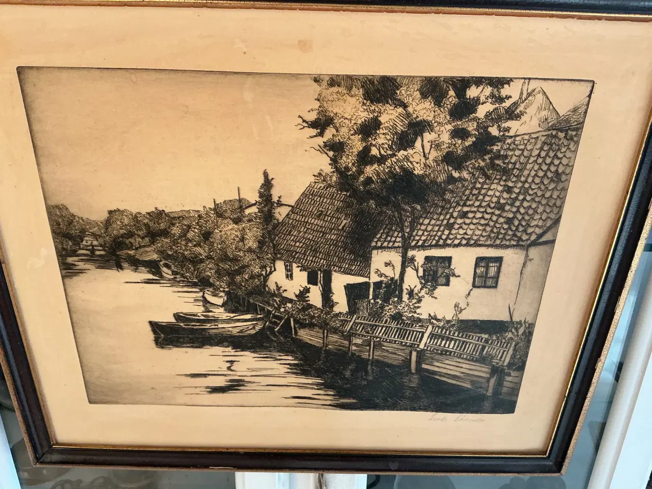 Billede 2 - Køge Å Frode Sørensen- 50x40 cm 