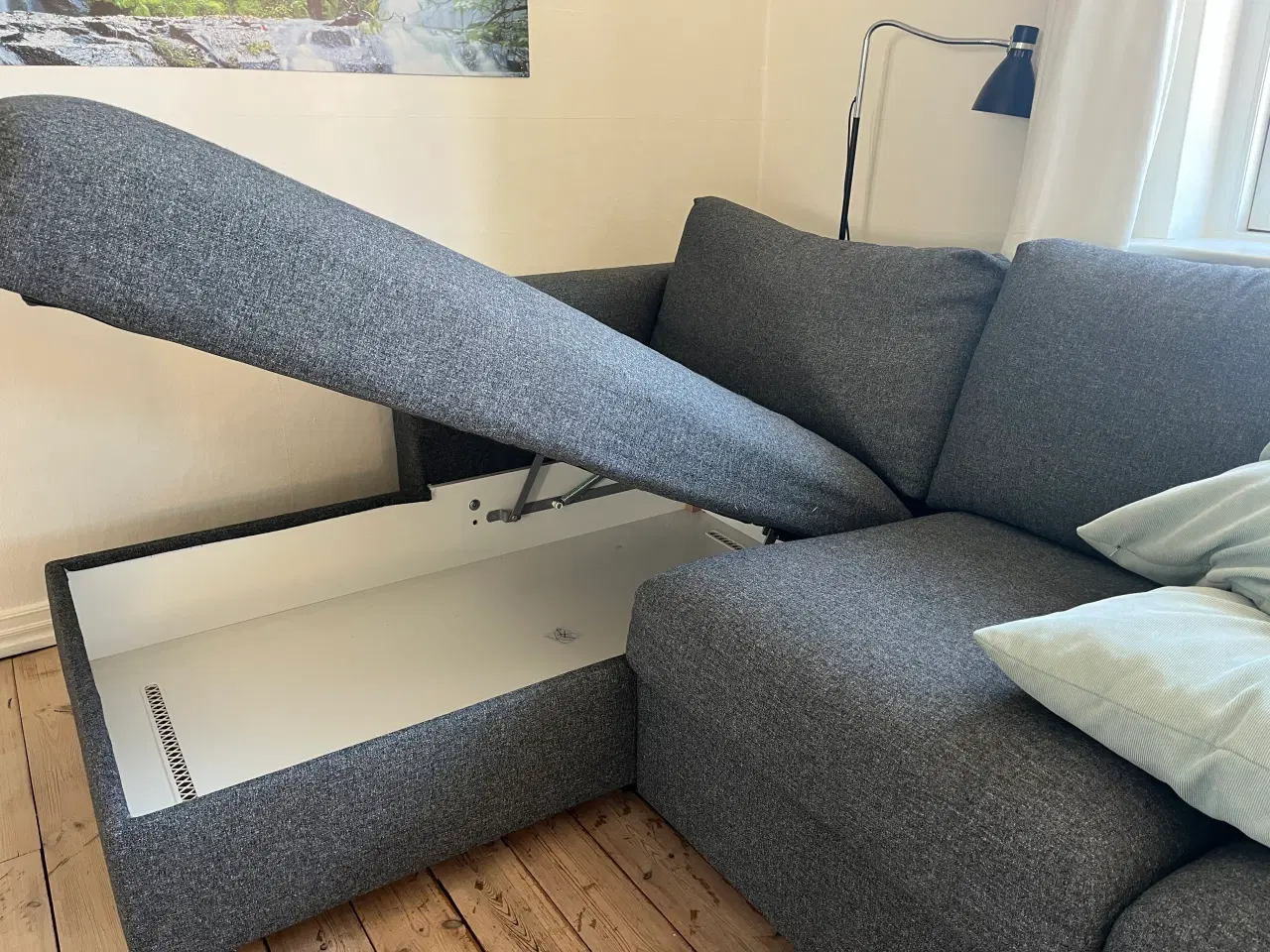 Billede 2 - Sofa med chaiselong 