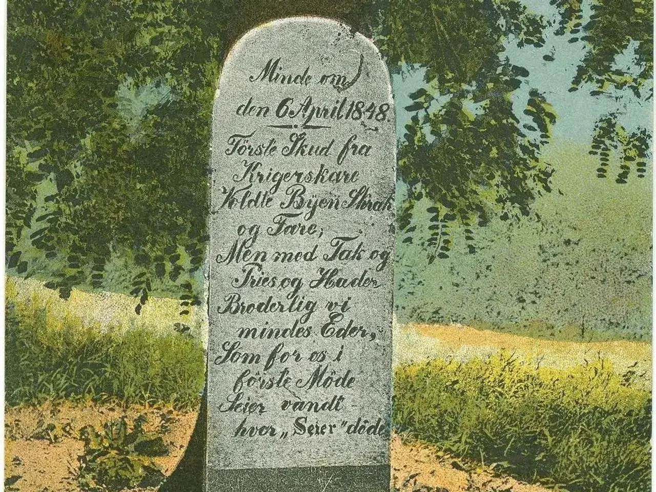 Billede 1 - Krigen 1848-50. Rinkenæs. Seiers sten 