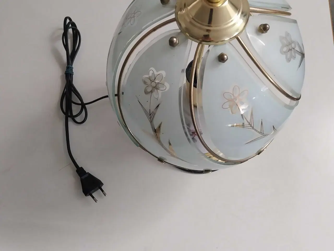 Billede 4 - Bordlampe glaslampe retro