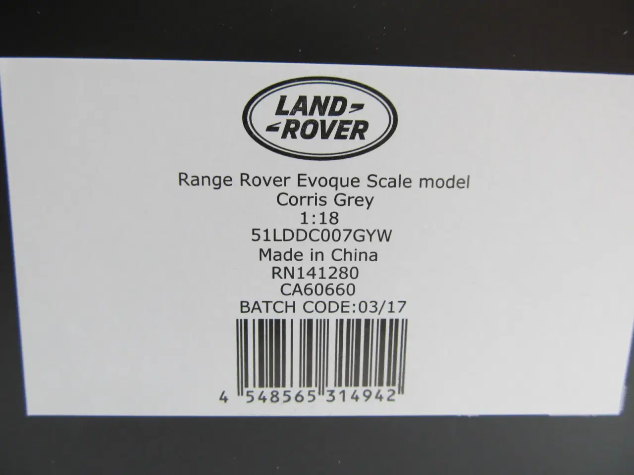 Billede 9 - 2011 Range Rover Evoque Corris Gray - 1:18