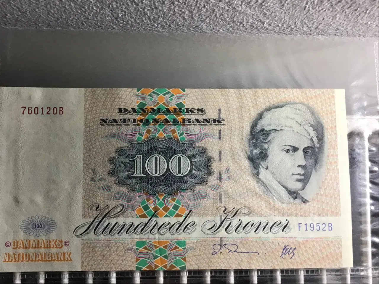 Billede 2 - Dansk 100 kr Budmodtages