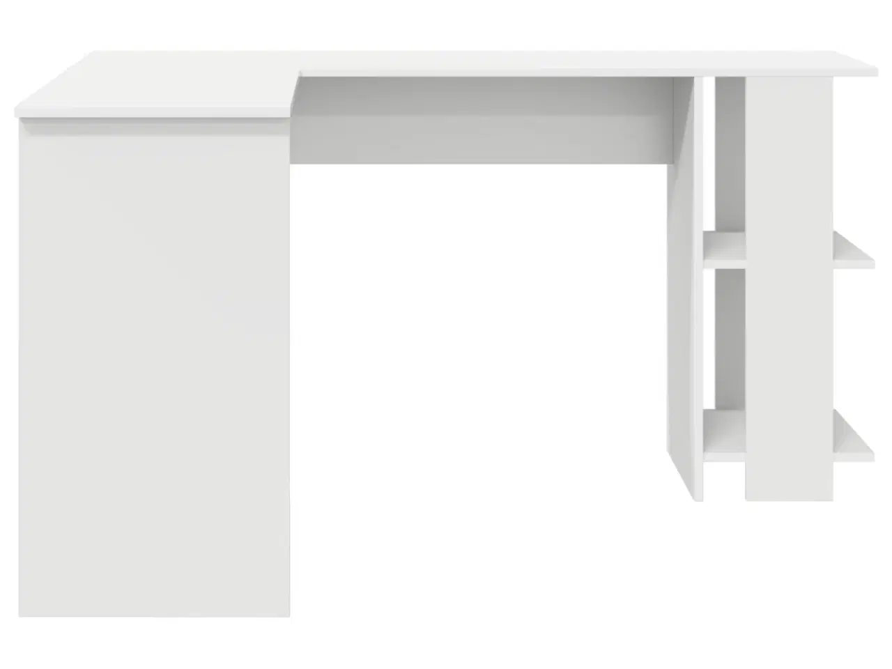 Billede 3 - Hjørneskrivebord med opbevaring Hvid 140 x 113,5 x 75 cm