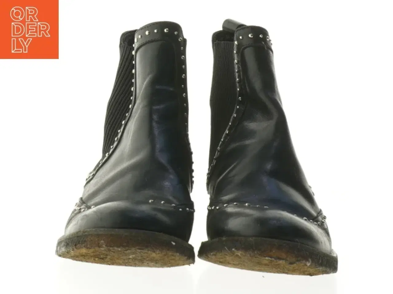 Billede 4 - Sorte Angulus ankelstøvler med nitter (str. 38 )