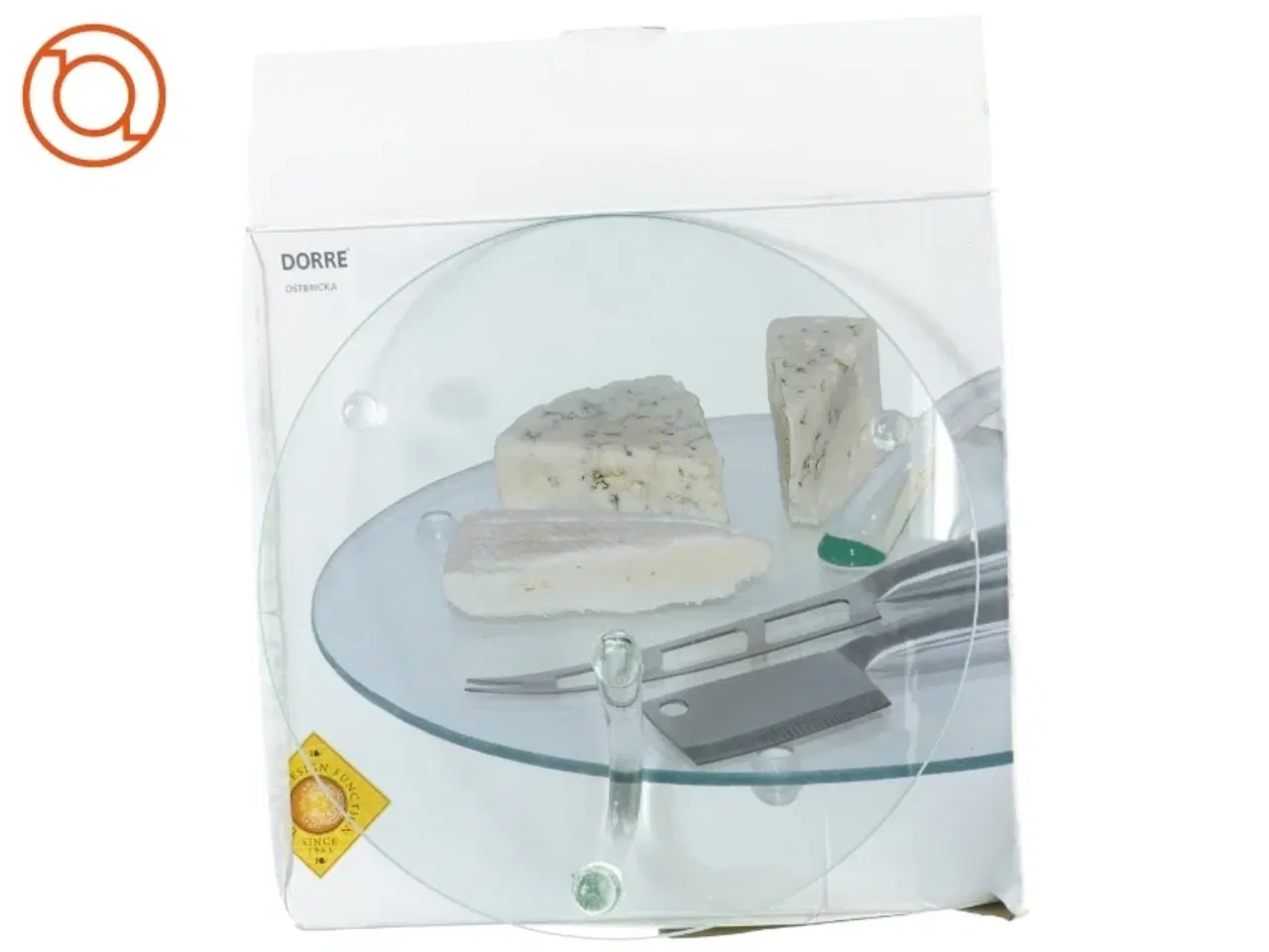 Billede 3 - Glas Servering Ostefad med praktisk håndtag fra Dorre (str. 30 cm)