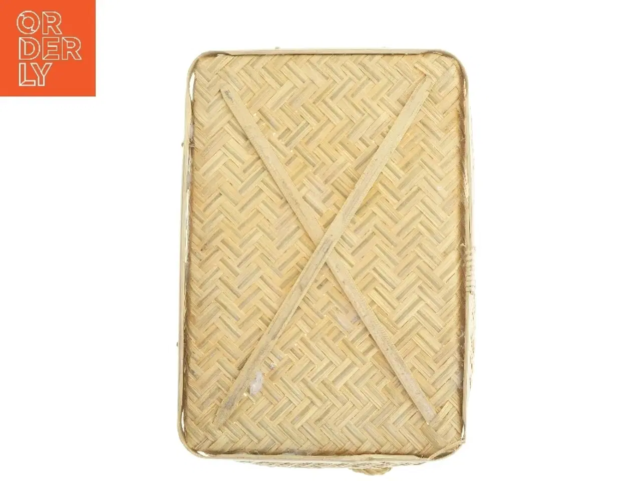 Billede 3 - Flettet opbevaringskurv (str. 19x36x26 cm)