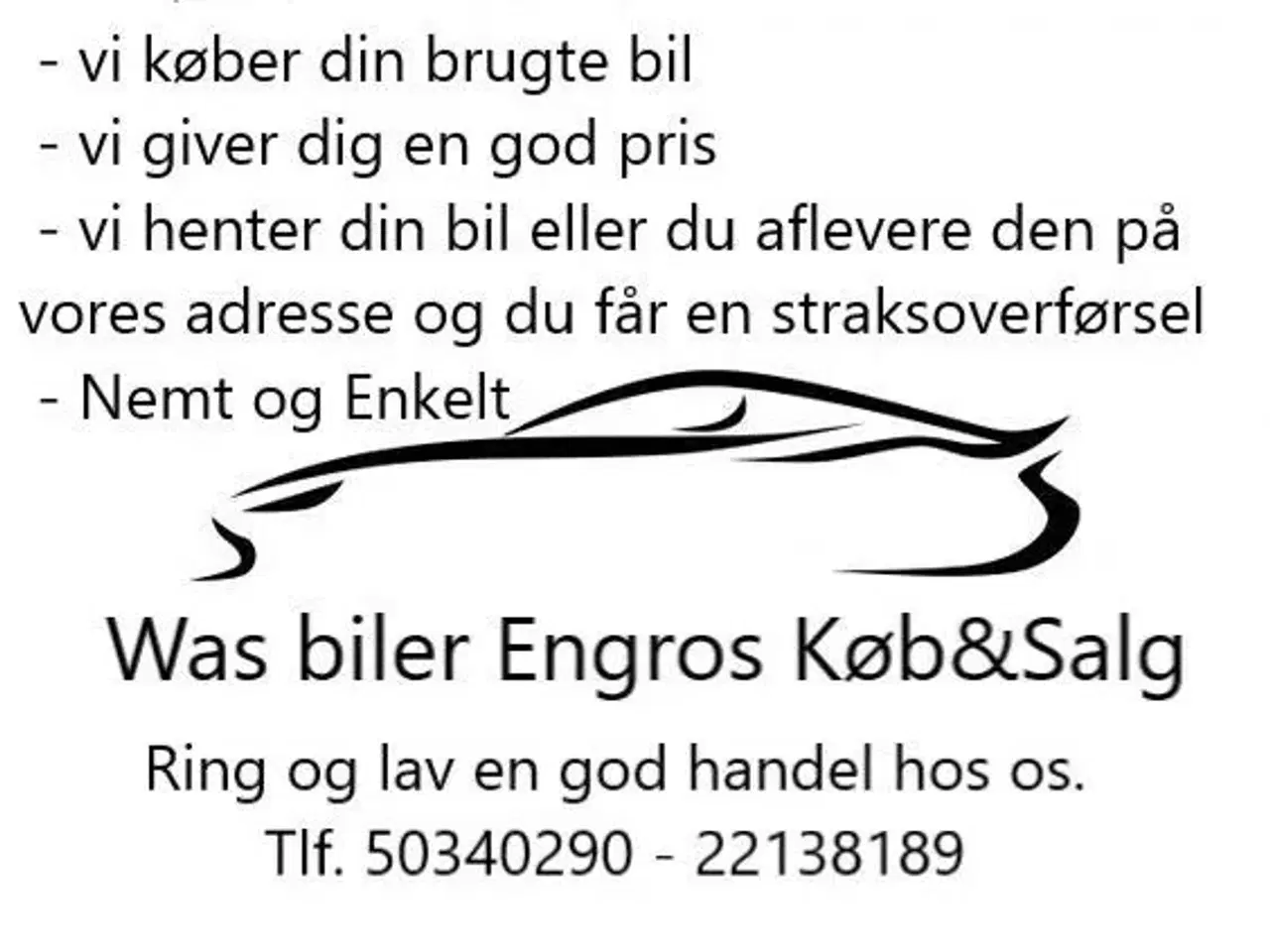 Billede 1 - Vi køber din bil uanset stand og kilometer