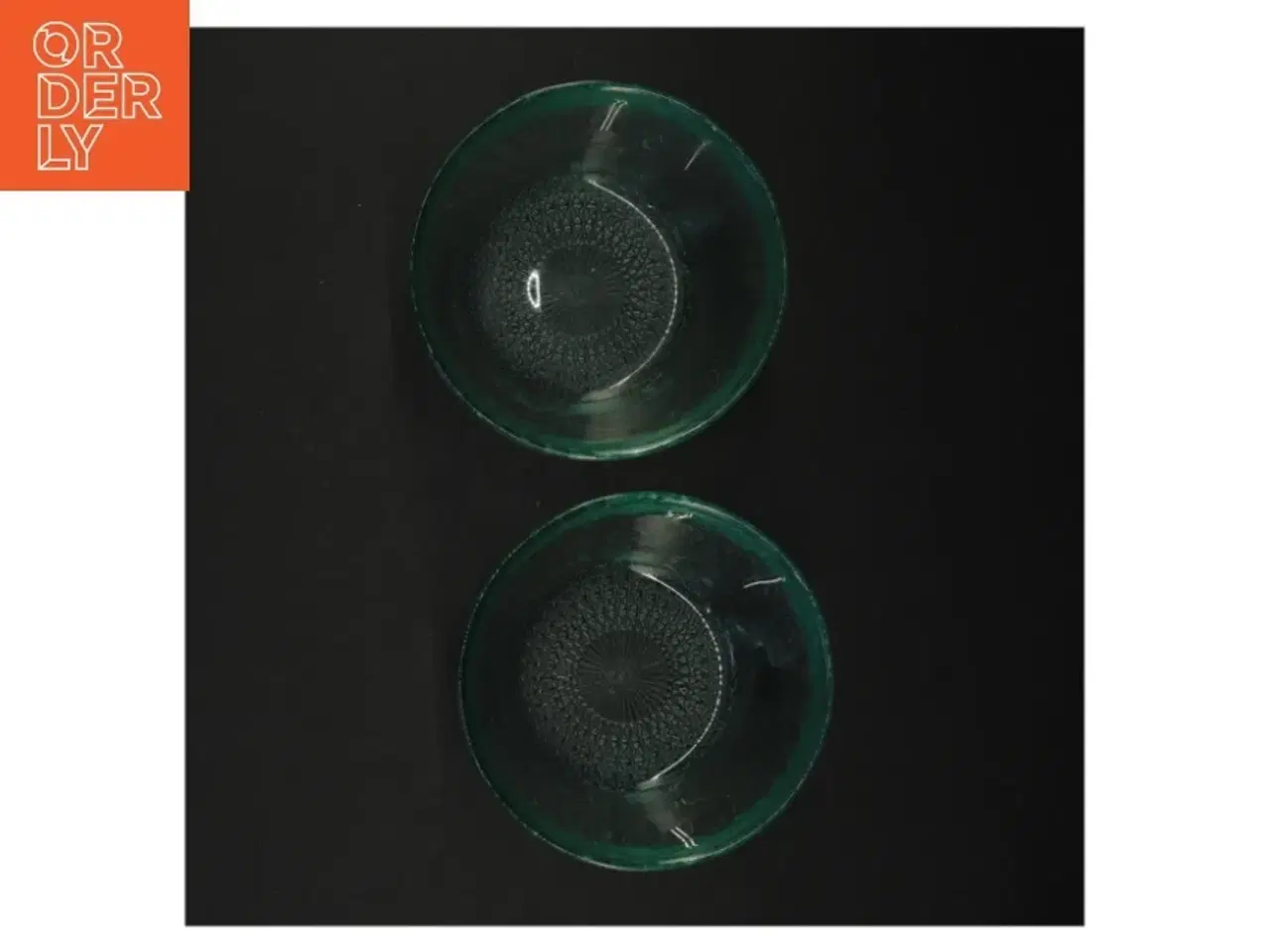 Billede 4 - Grønne glas skåle (str. Diameter 12 cm x 6 cm)