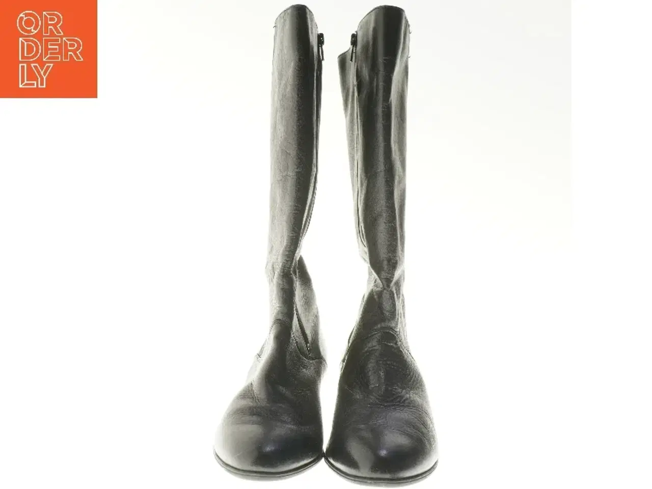 Billede 4 - Sort læderstøvler fra Rheinberger (str. 5,5(26cm) )