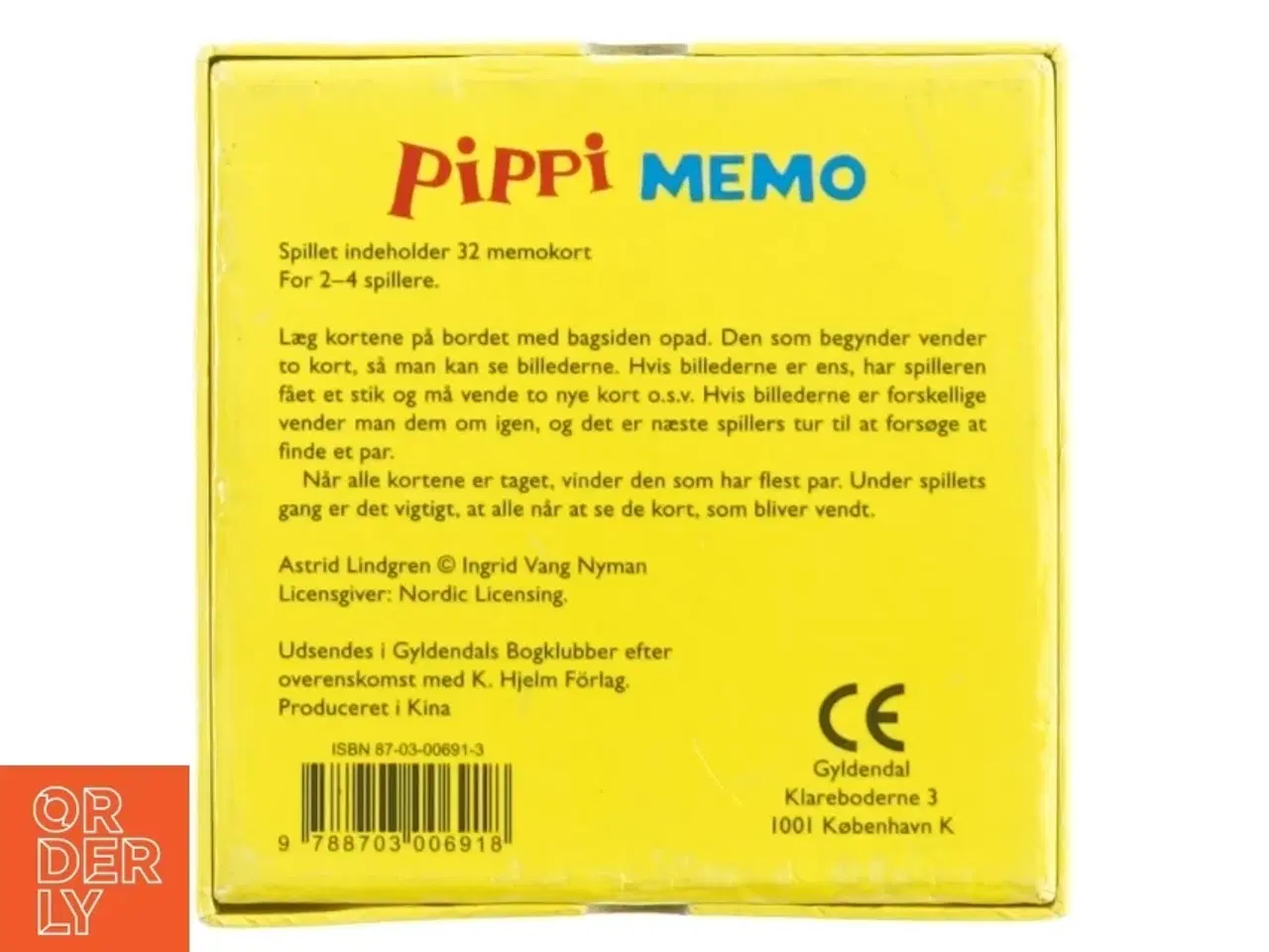 Billede 2 - Vendespil fra Pippi Memo (str. 13 x 13 cm)