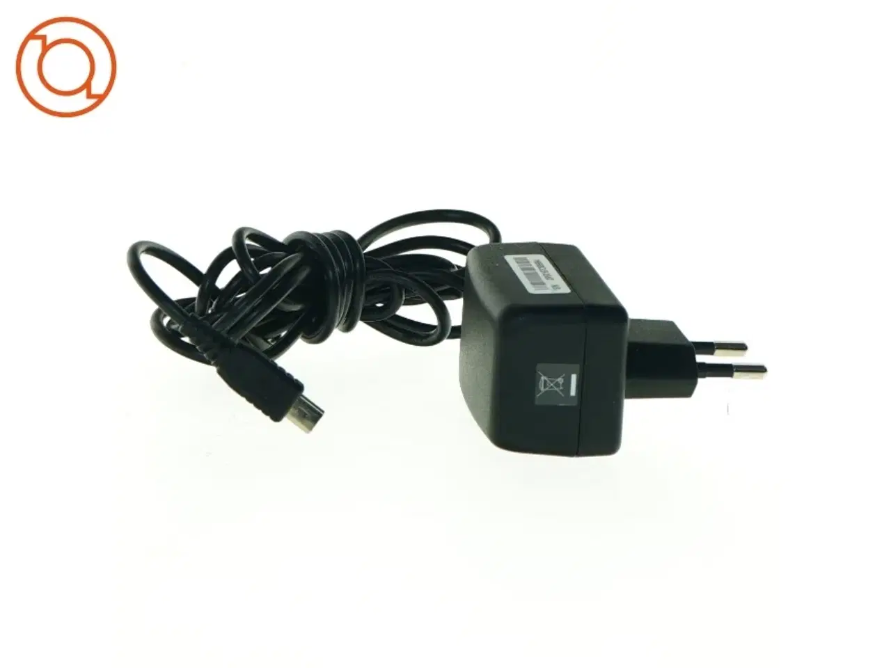 Billede 1 - Sort oplader med USB-mini stik (str. 187 cm)