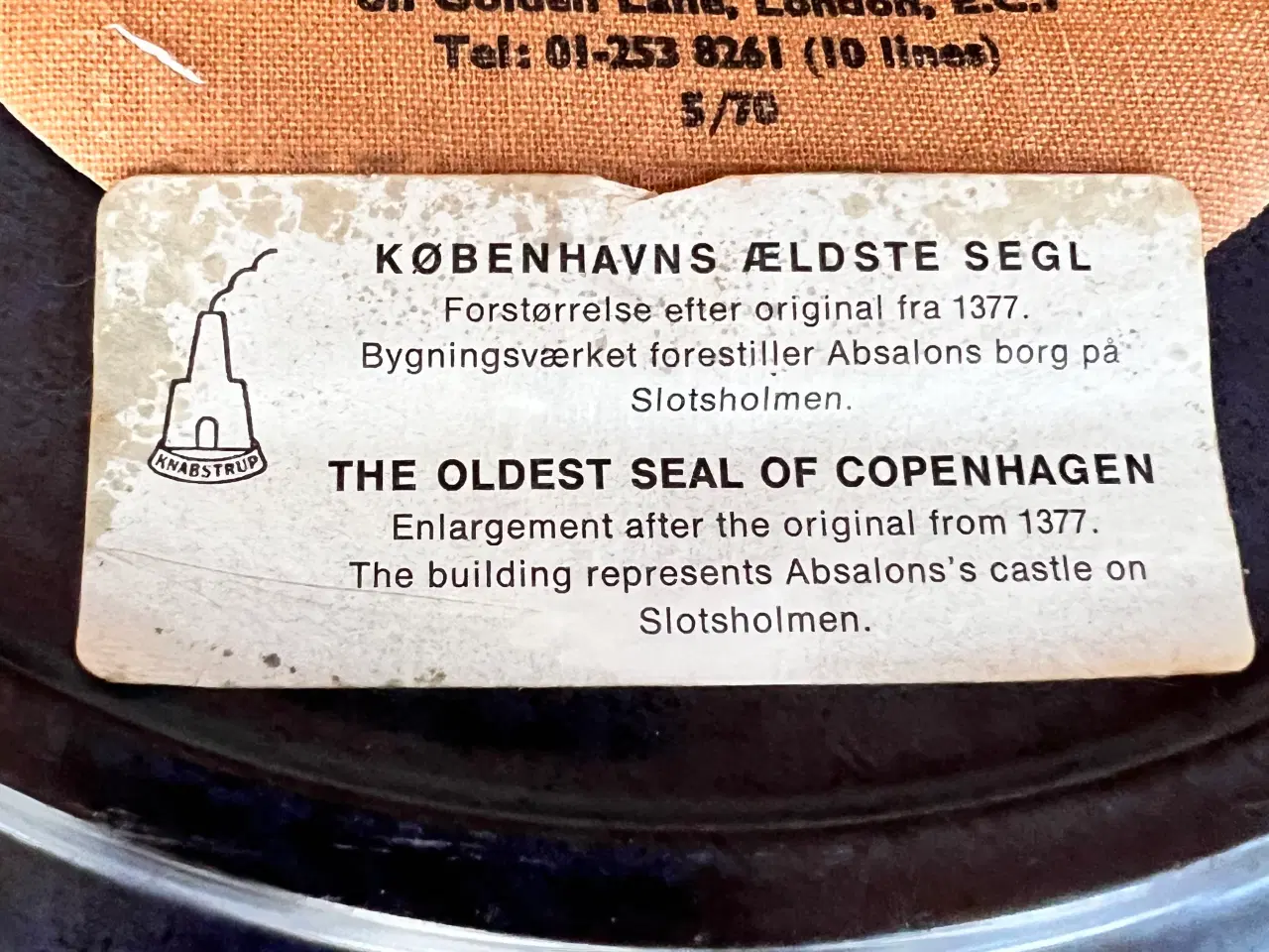 Billede 3 - Københavns 800-års jubilæum mindeplatte