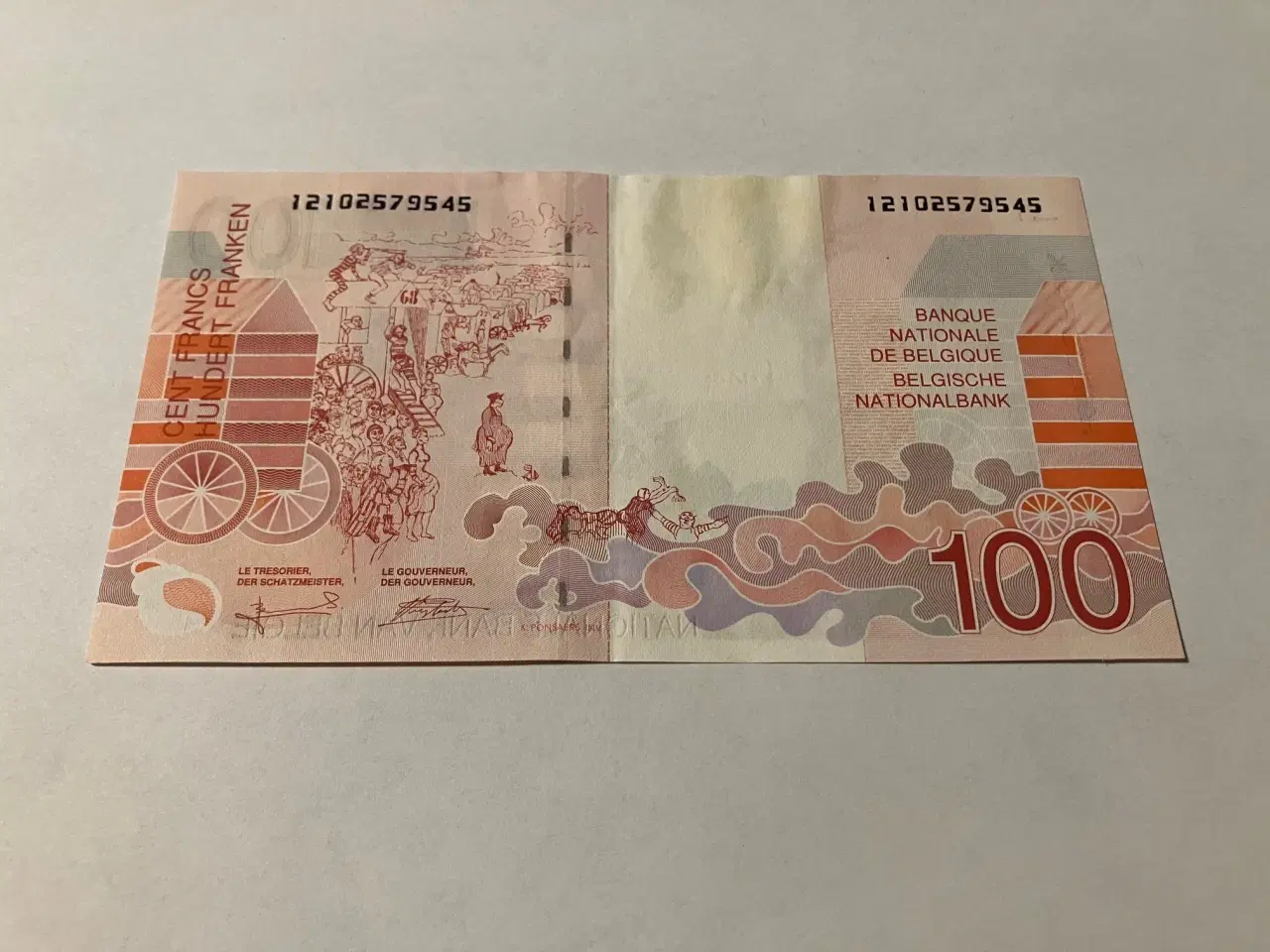 Billede 2 - 100 Francs Belgium