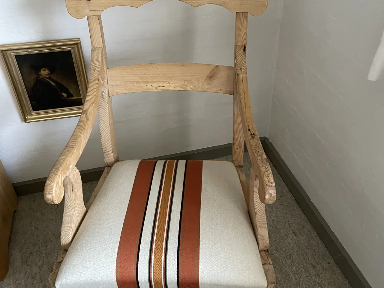 Billede 1 - Antik træstol