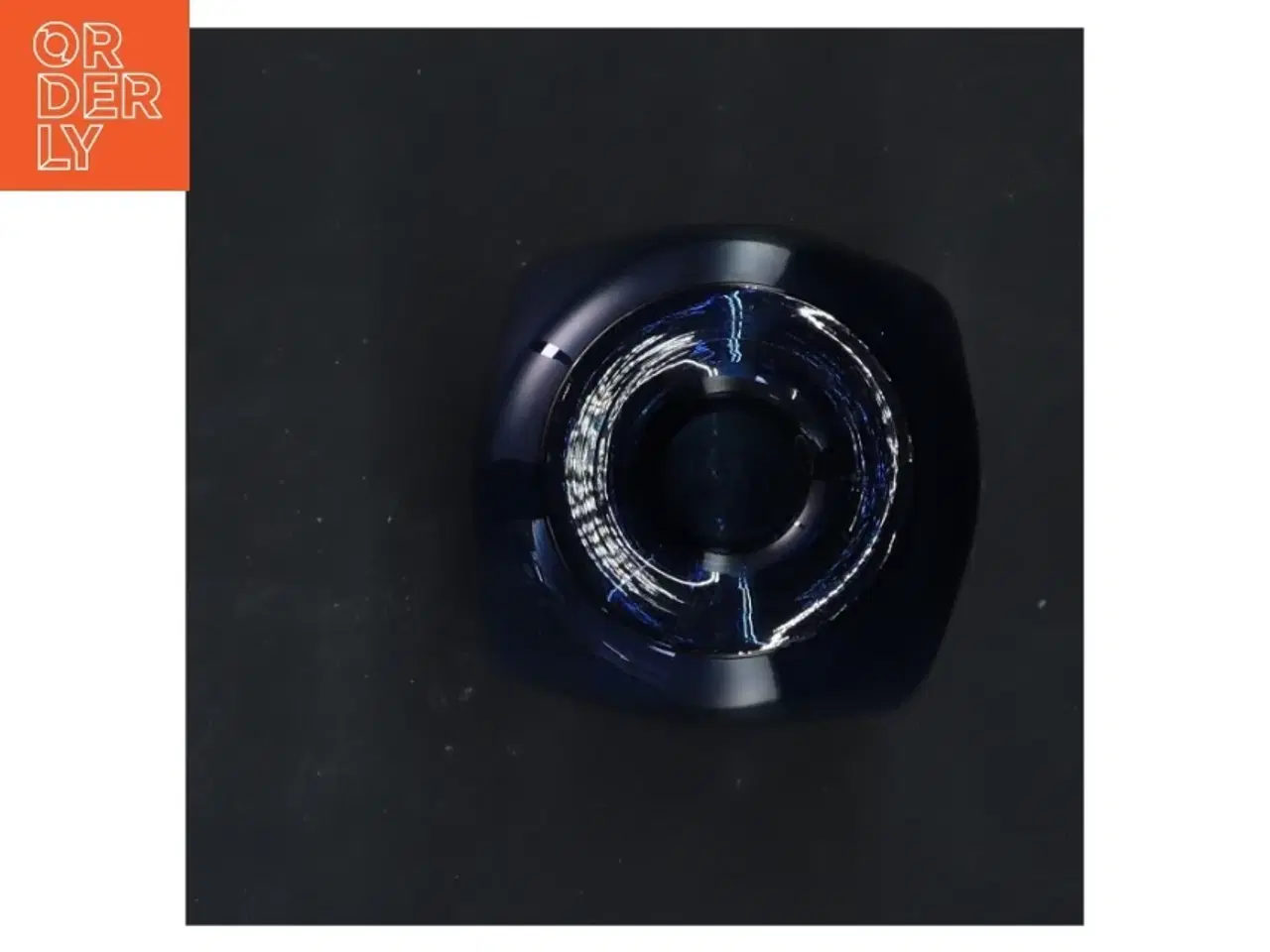 Billede 3 - Blå Holmegaard vase (str. 16x6x6 cm)