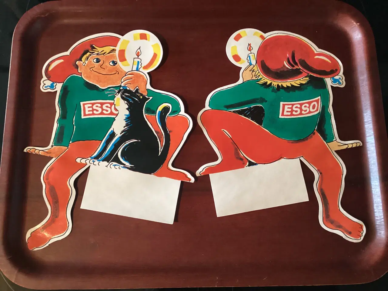 Billede 1 - ESSO Kravlenisser med motiv på begge sider