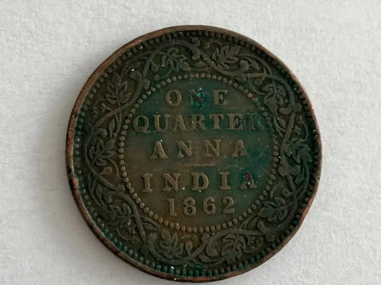 Billede 1 - One Quarter Anna India 1862 - Dårlig stand