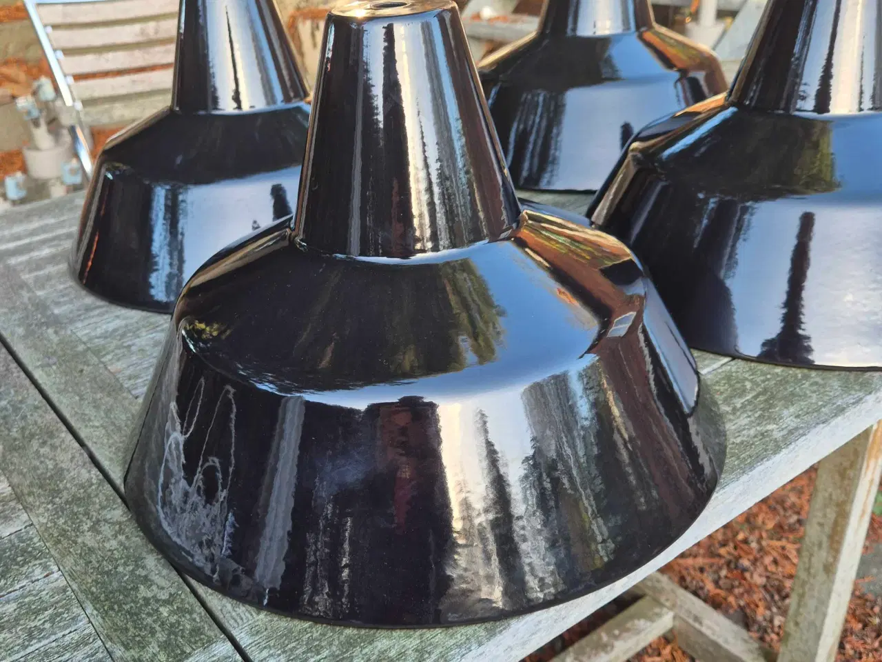 Billede 6 - Sorte emaljerede værkstedspendler 