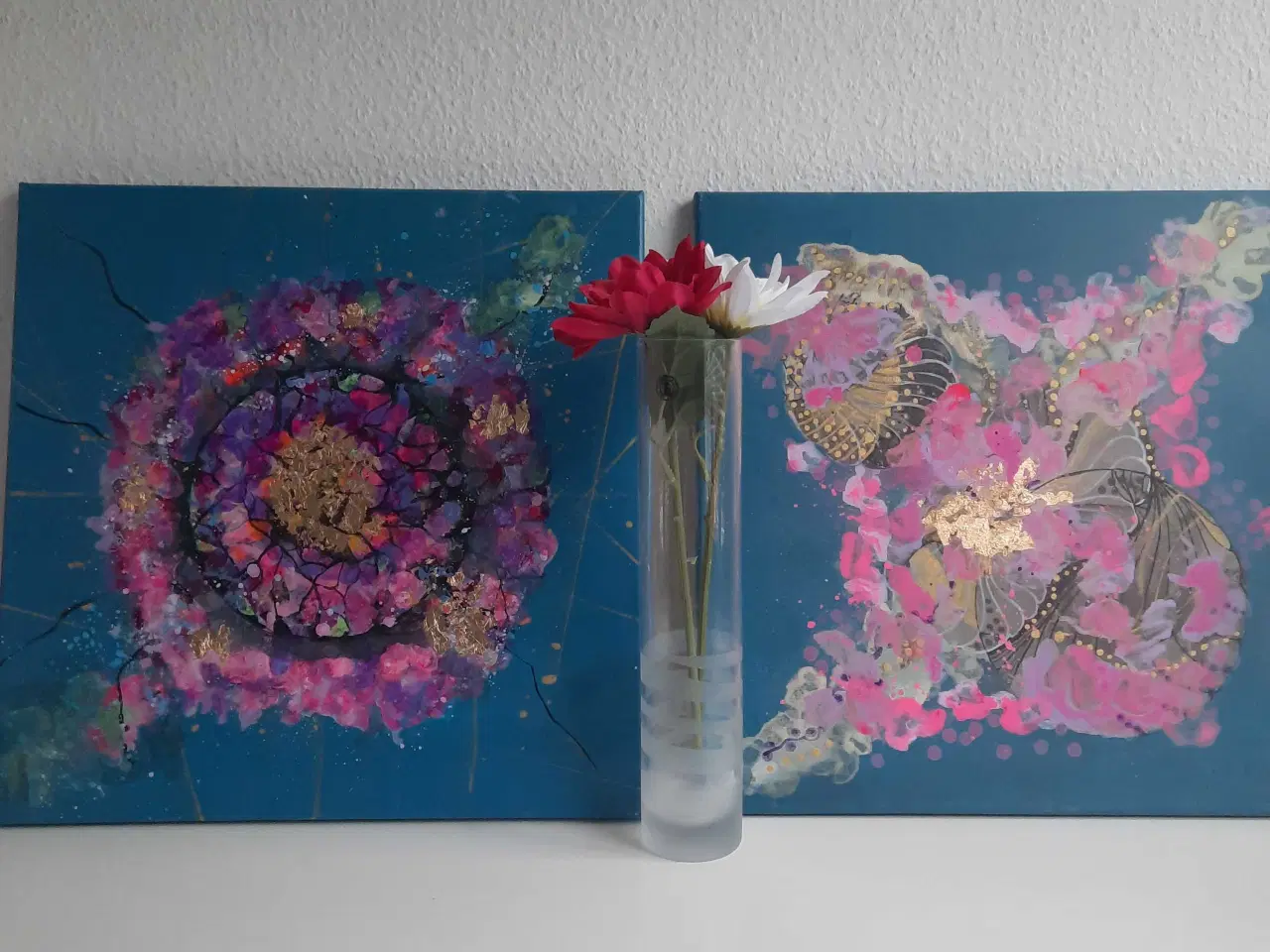 Billede 8 - Akrylmaleri på lærred 40x40 cm 