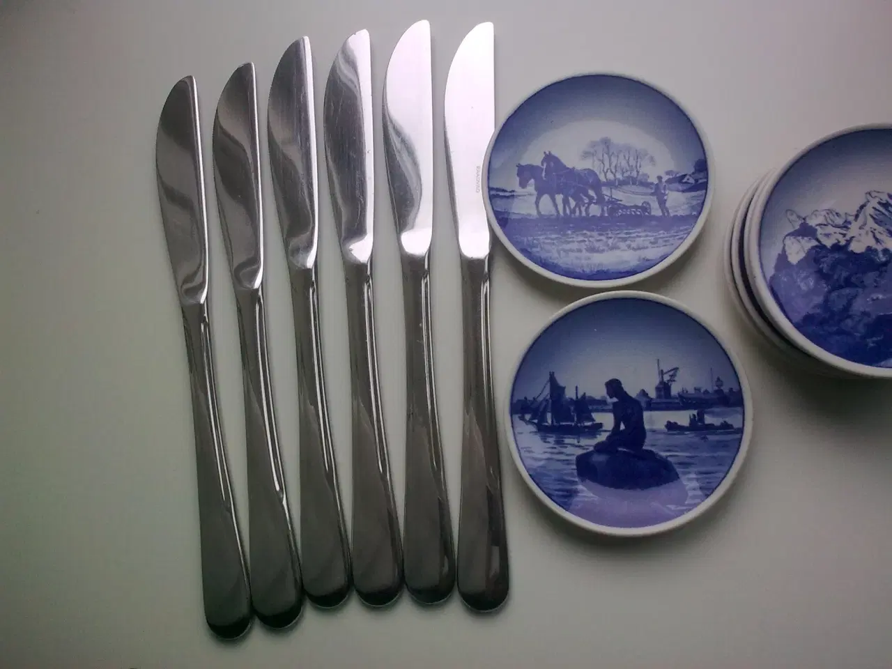 Billede 18 - Aluminia Danmark Tranquebar 6 x dessert sæt