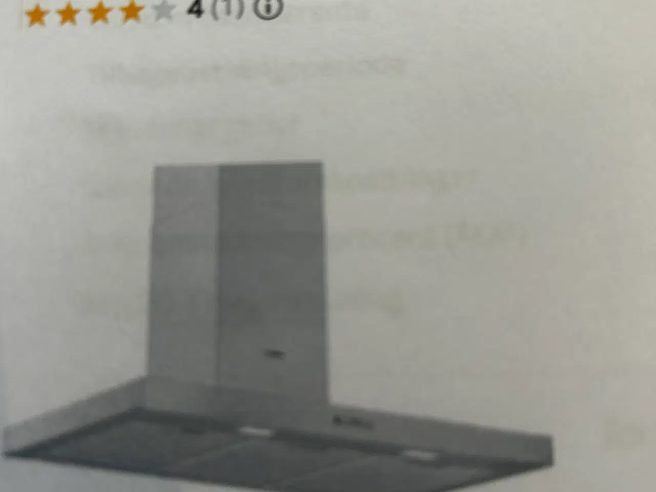 Billede 1 - NY BOSCH VÆGHÆNGT EMHÆTTE. STÅL.