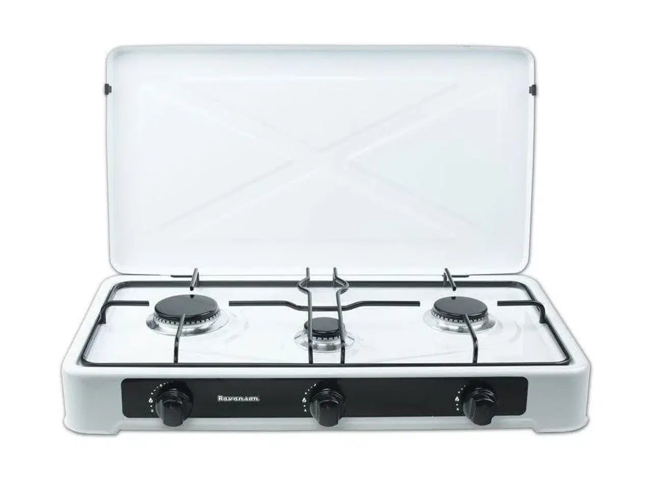Billede 1 - Gasbordkomfur Ravanson K-03TB – 3 kogezoner, hvid, 60 cm