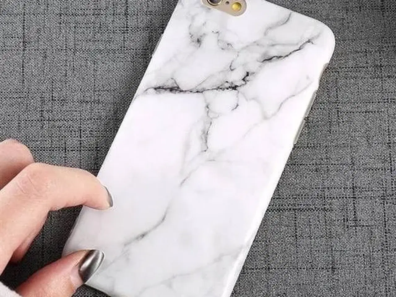 Billede 8 - Hvid marmor cover til iPhone 6 6s SE 2020 7 el 8