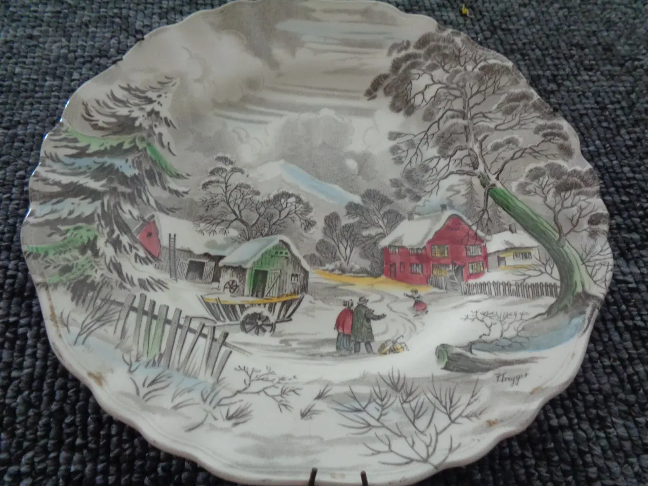 Billede 2 -  Staffordshire tallerken 