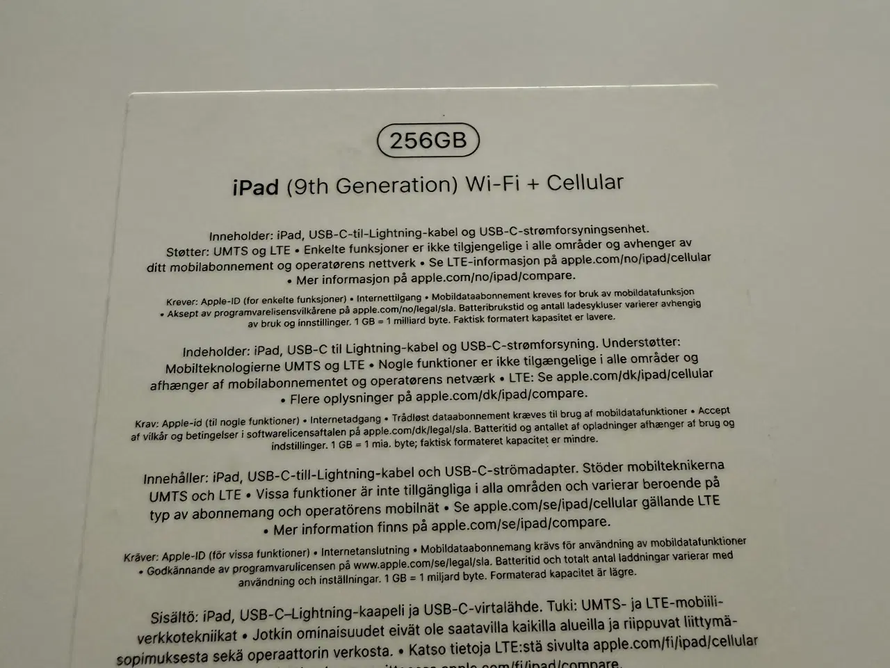 Billede 3 - iPad 256 GB Wi-fi +Celluar