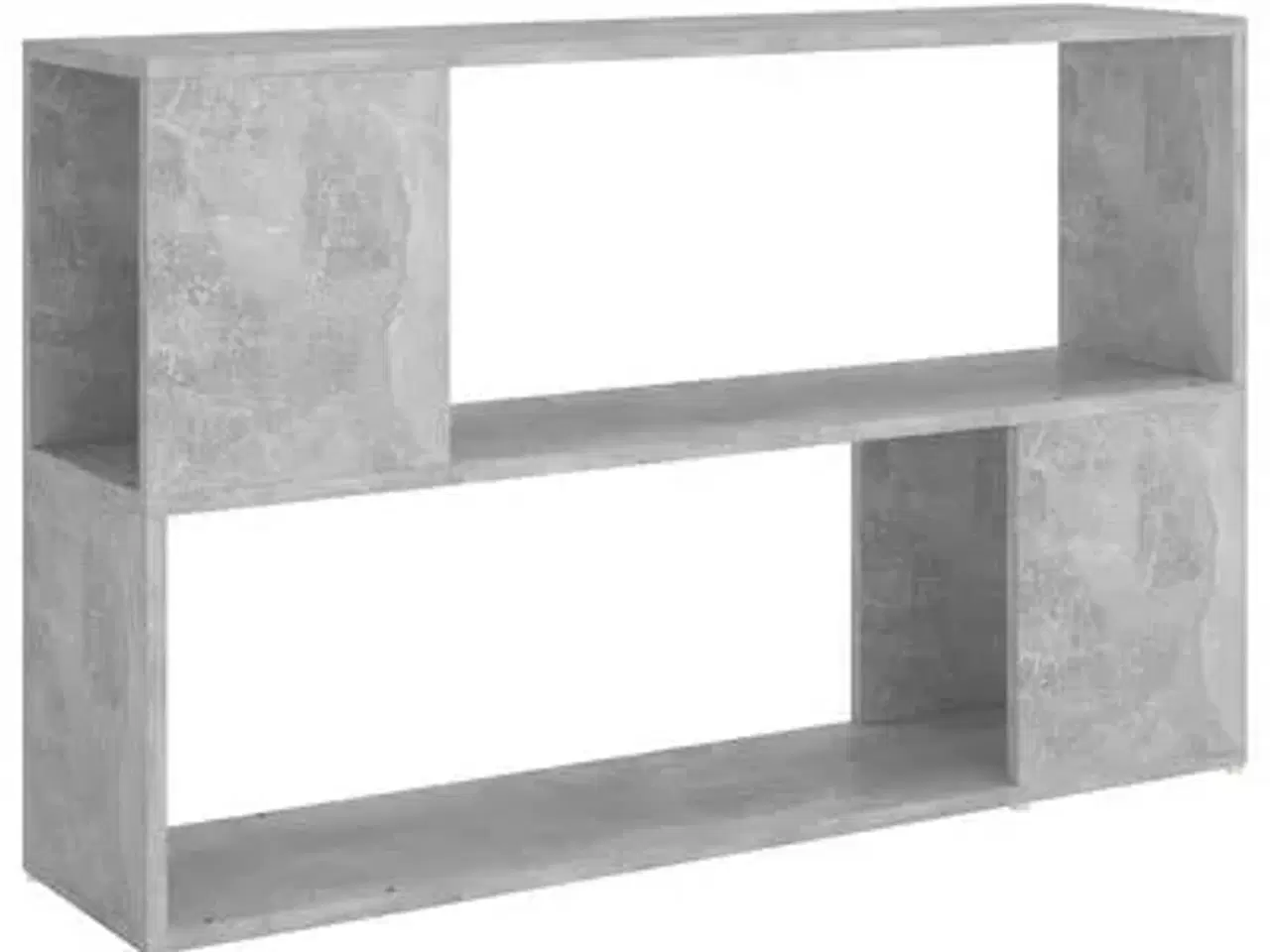 Billede 1 - vidaXL bogreol 100x24x63 cm spånplade betongrå
