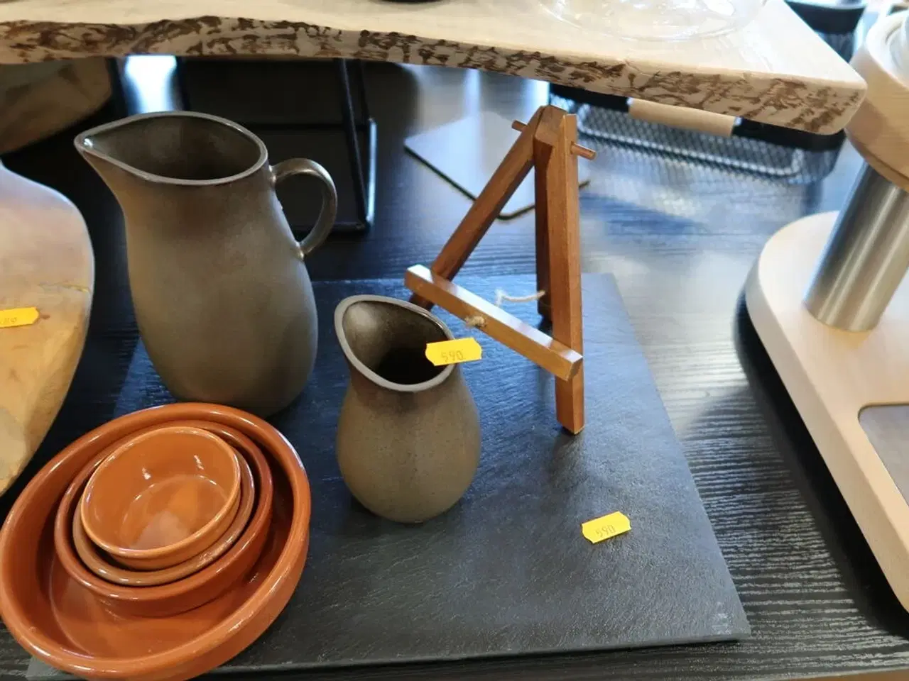 Billede 6 - Serveringsplade med 2 stk. kander RAW, 4 stk. skåle