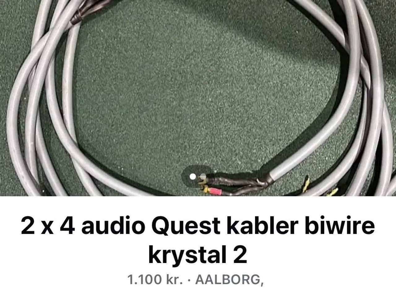 Billede 1 - Audio quest kabel