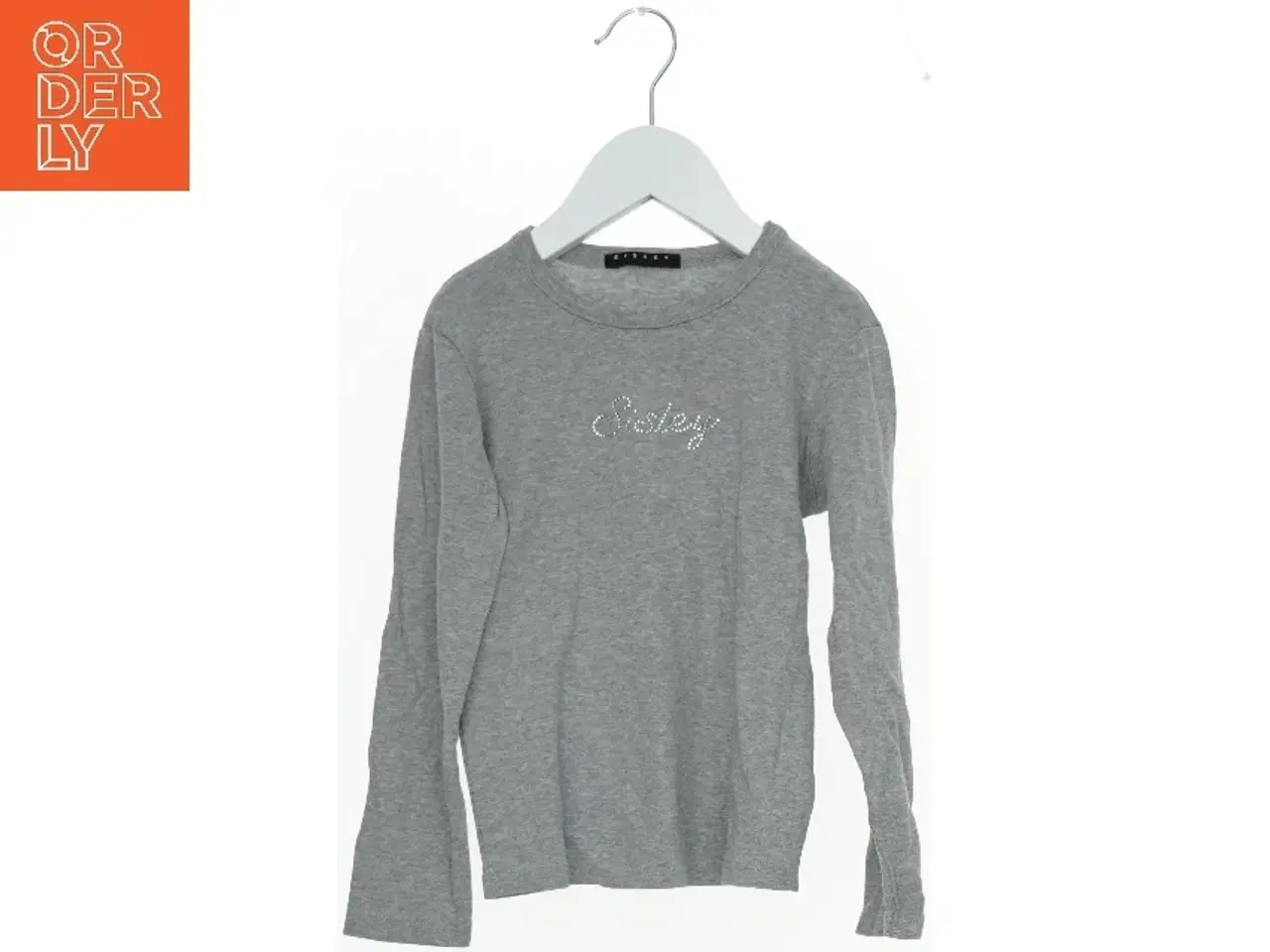 Billede 1 - Langærmet grå trøje fra Sisley (str. 122)
