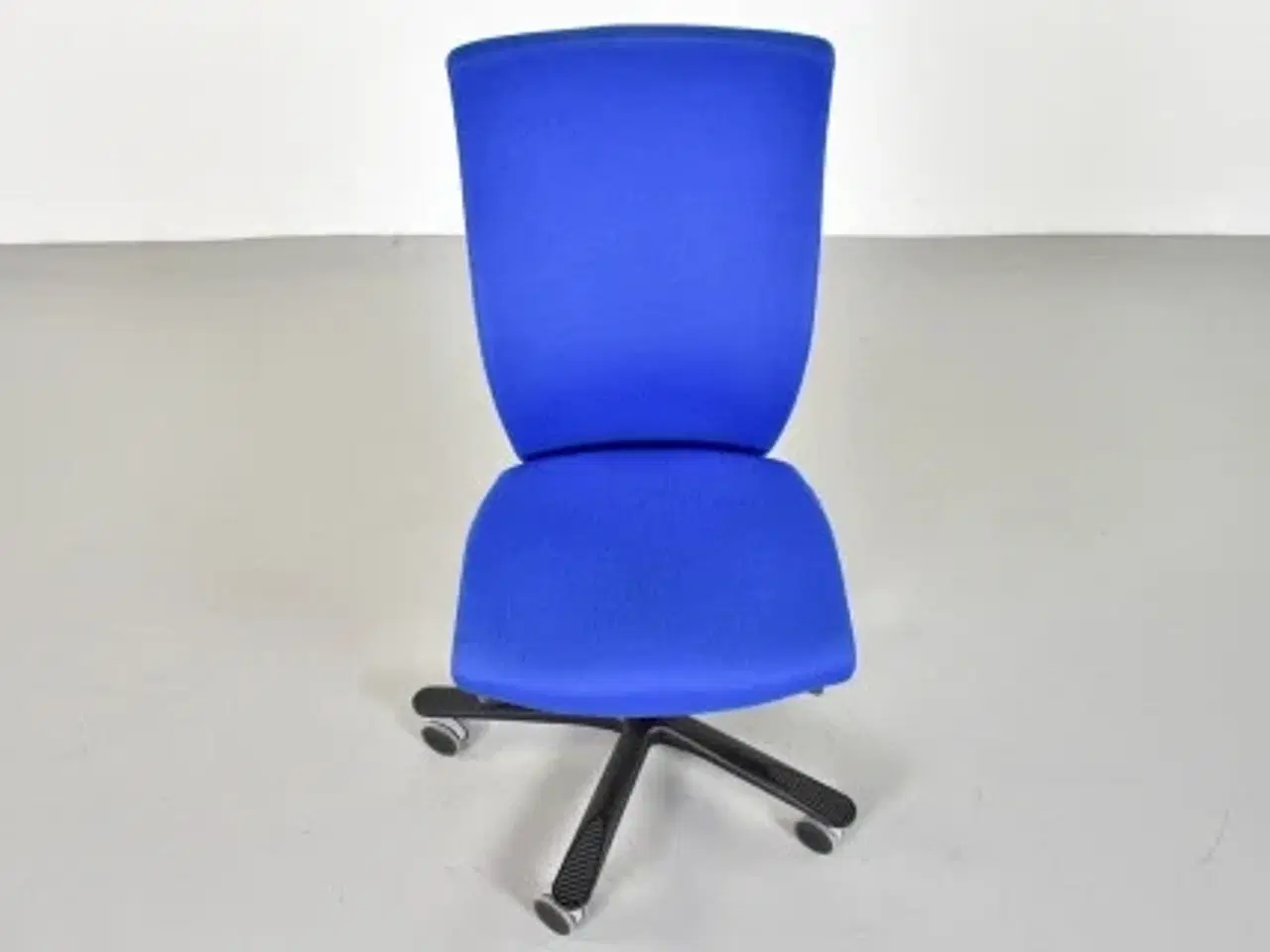 Billede 5 - Efg kontorstol med blåt xtreme polster og sort stel