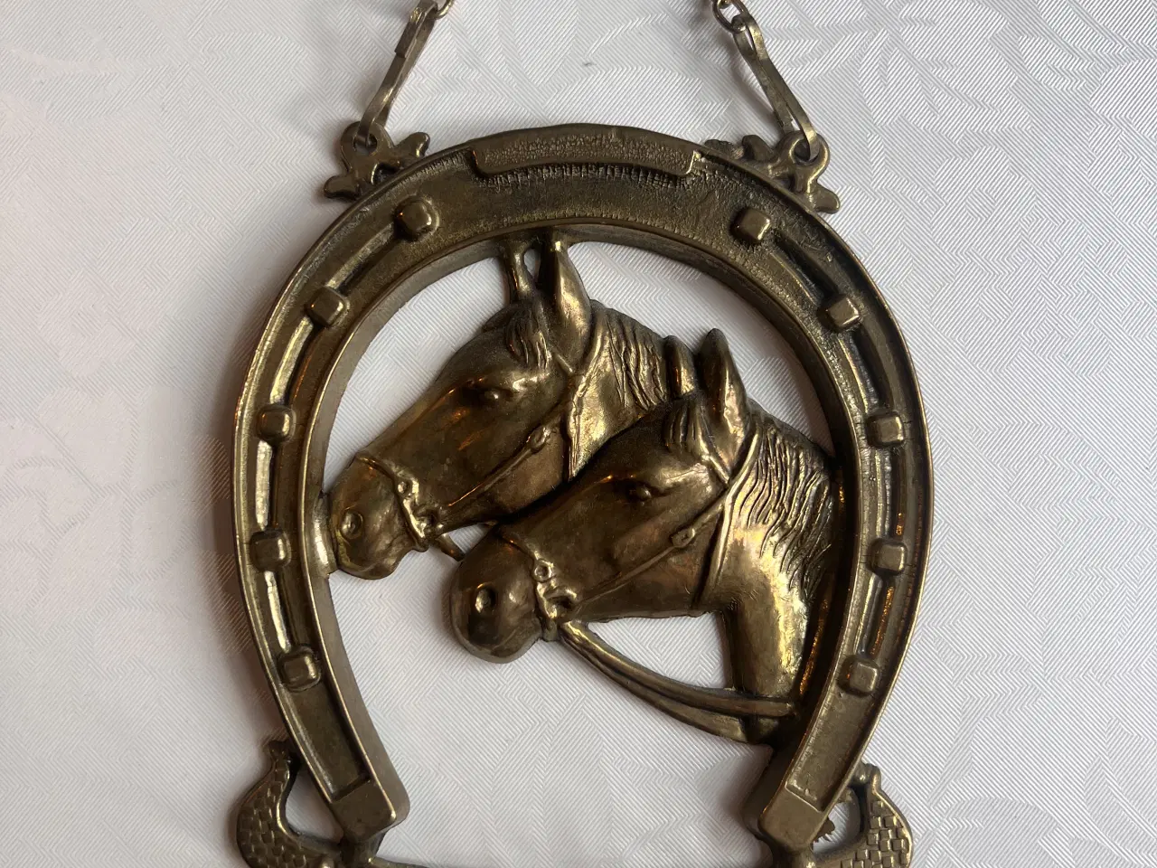 Billede 1 - Flot gammel messing knagerække 