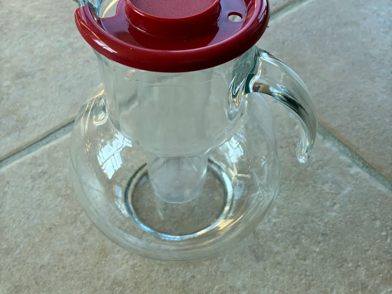 Billede 1 - Glas kande med indsats og låg