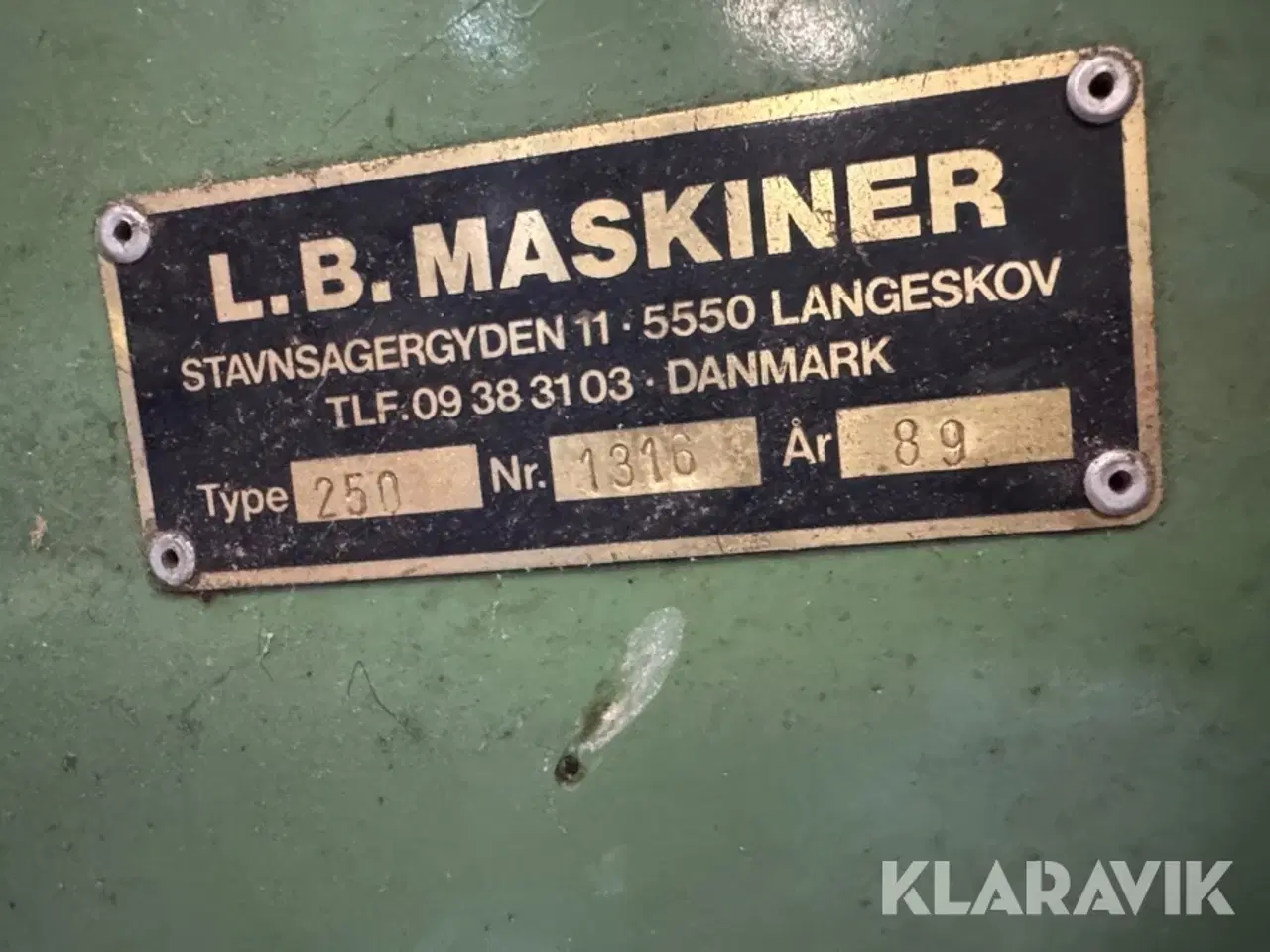 Billede 3 - Båndpudser L.B. Maskiner 250