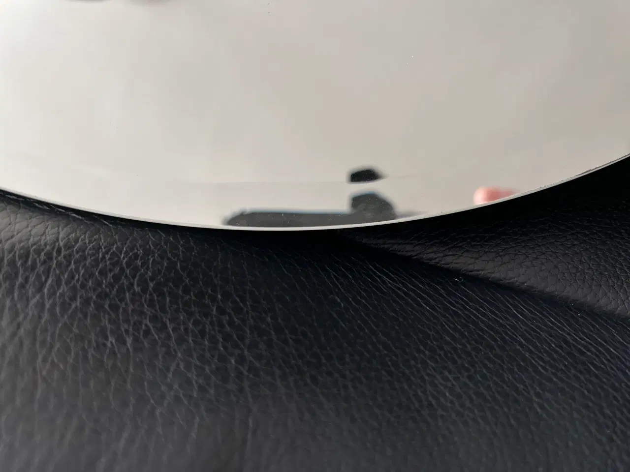Billede 3 - Spejl med facetkant d: 45 cm.