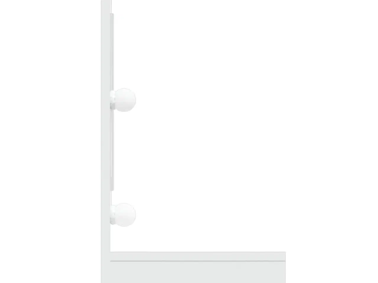 Billede 5 - Spejlskab med LED-lys 90x31,5x62 cm hvid