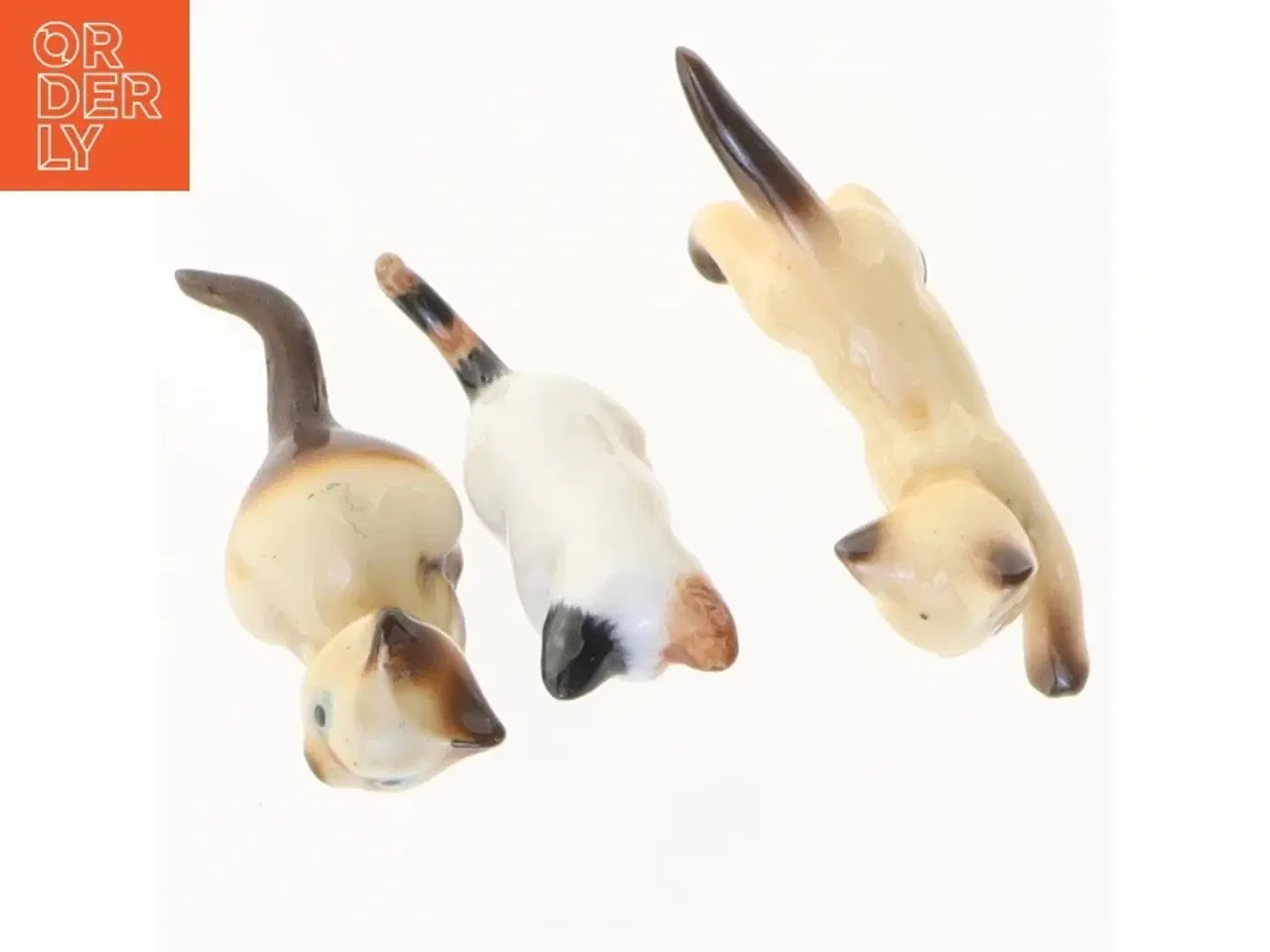 Billede 2 - Porcelænsfigurer af katte (str. 7 cm)