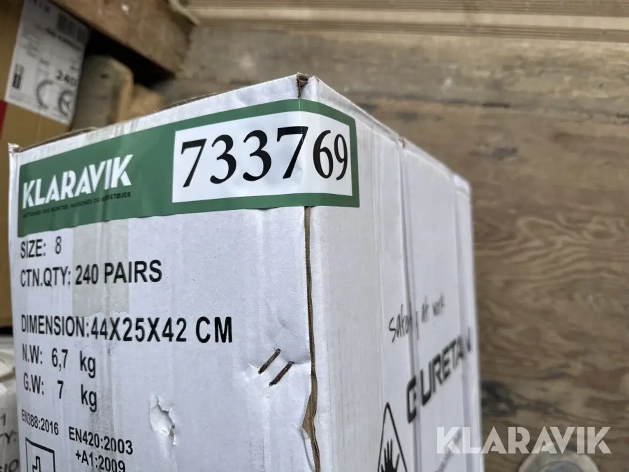 Billede 4 - Arbejdshandsker sort 1 kasse 240 par