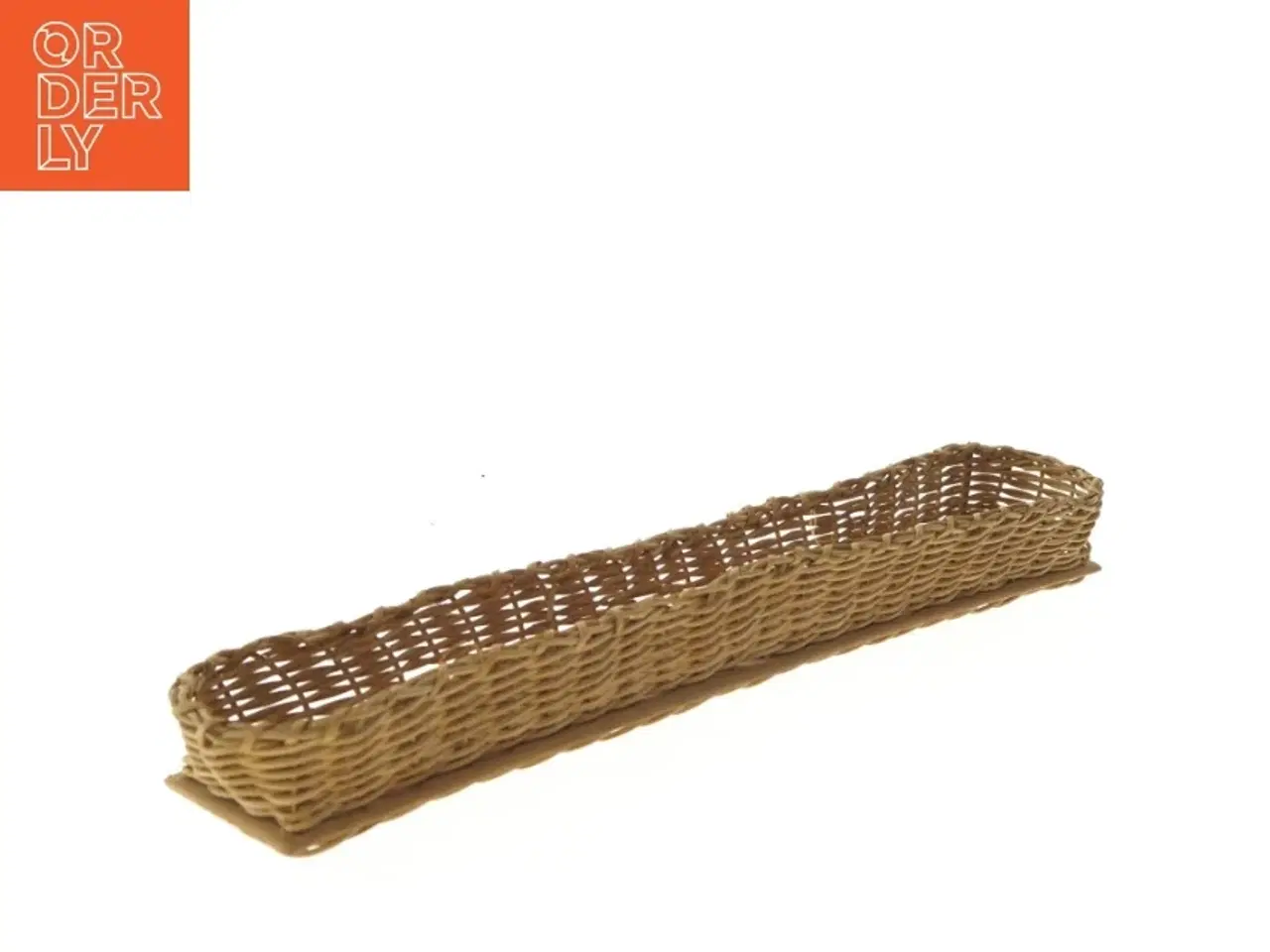 Billede 2 - Lang flettet kurv (str. 62x10x7 cm) (DVD)