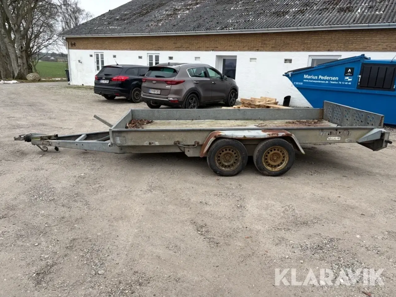 Billede 2 - Maskintrailer Brenderup 2000 kg med tip og alubund