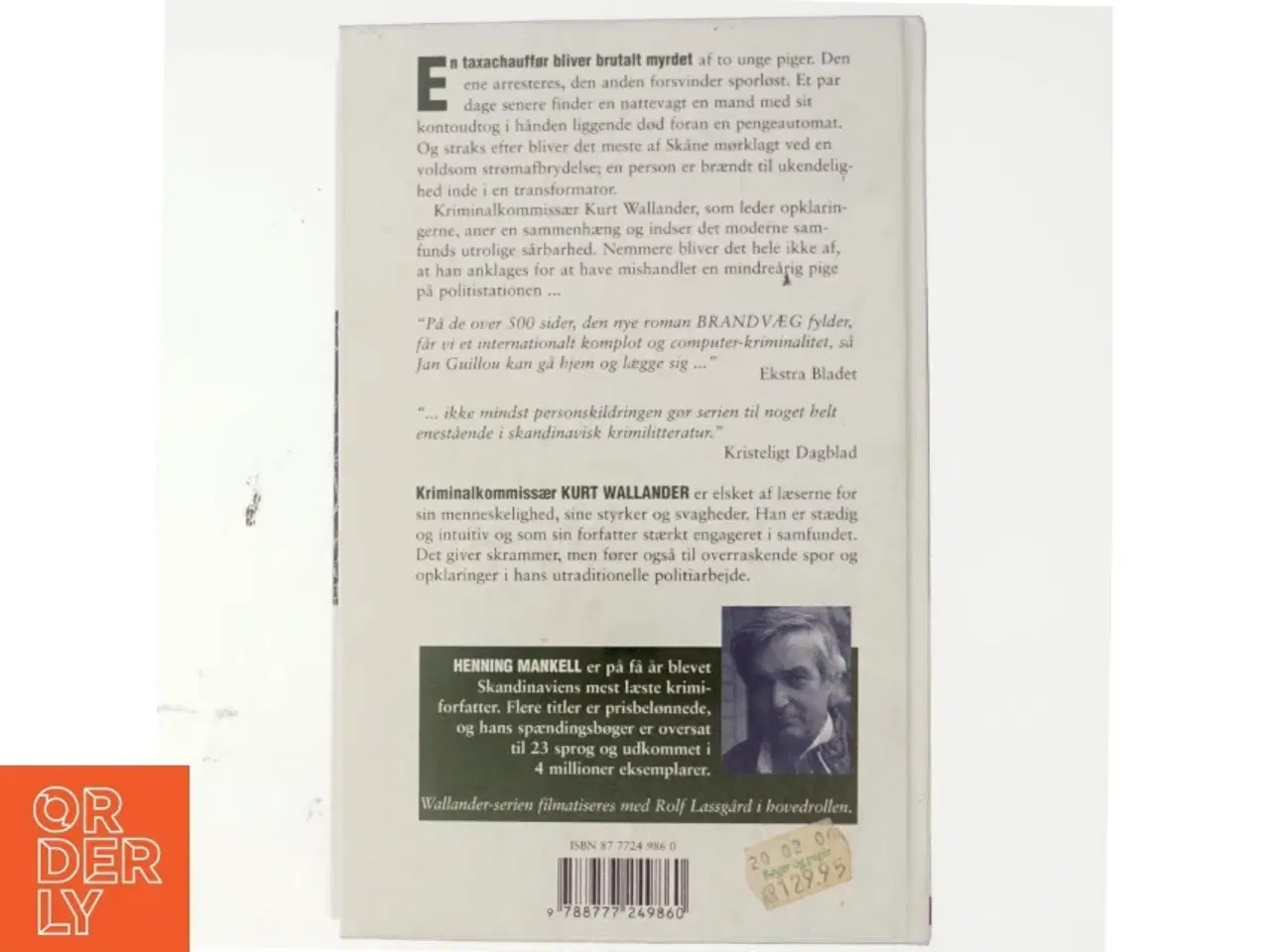 Billede 3 - Brandvæg af Henning Mankell (Bog)